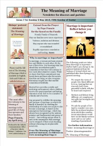 Meaning of Marriage Newsletter Issue 7 3 May 2015